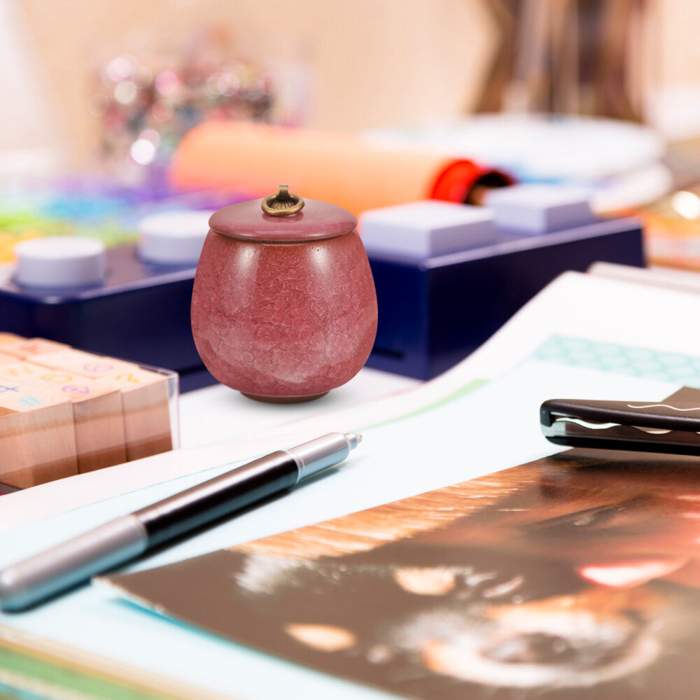 Ceramic Pet Urn Small Urn For Ashes Pet Cremation Urn