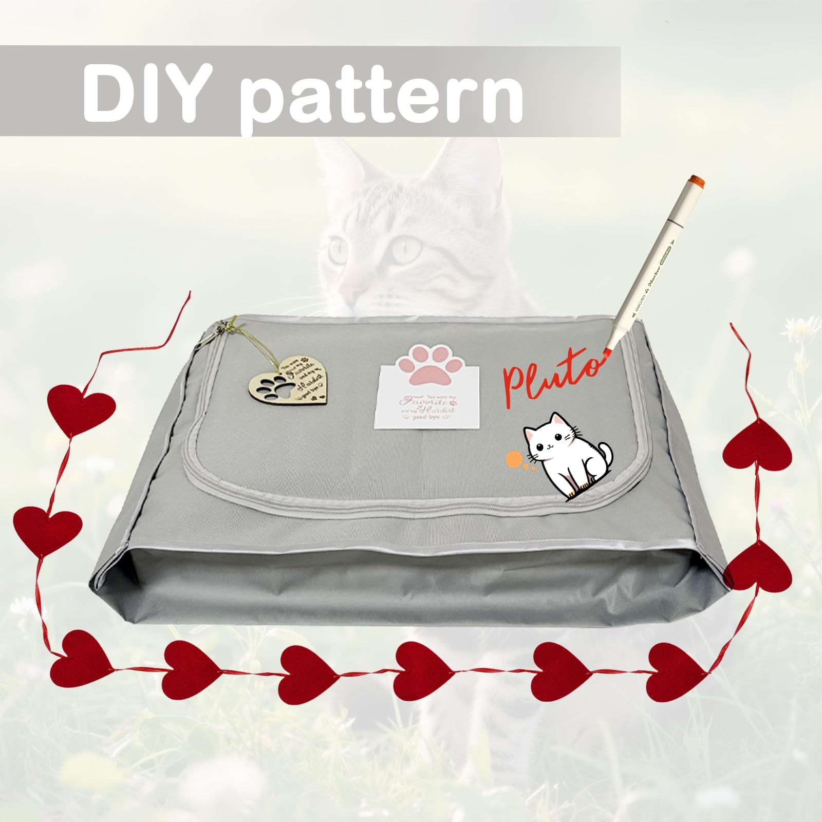 LZHTIME Pet Burial, Eco Friendly Pet Body Bag Suitable for All Kinds of Pets Pet