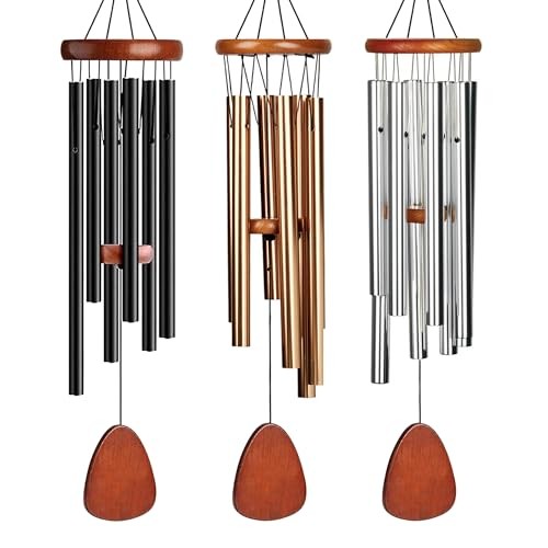 Personalized Dog Memorial Wind Chimes 25.5 Inch Sympathy Gift for Pet Loss Black