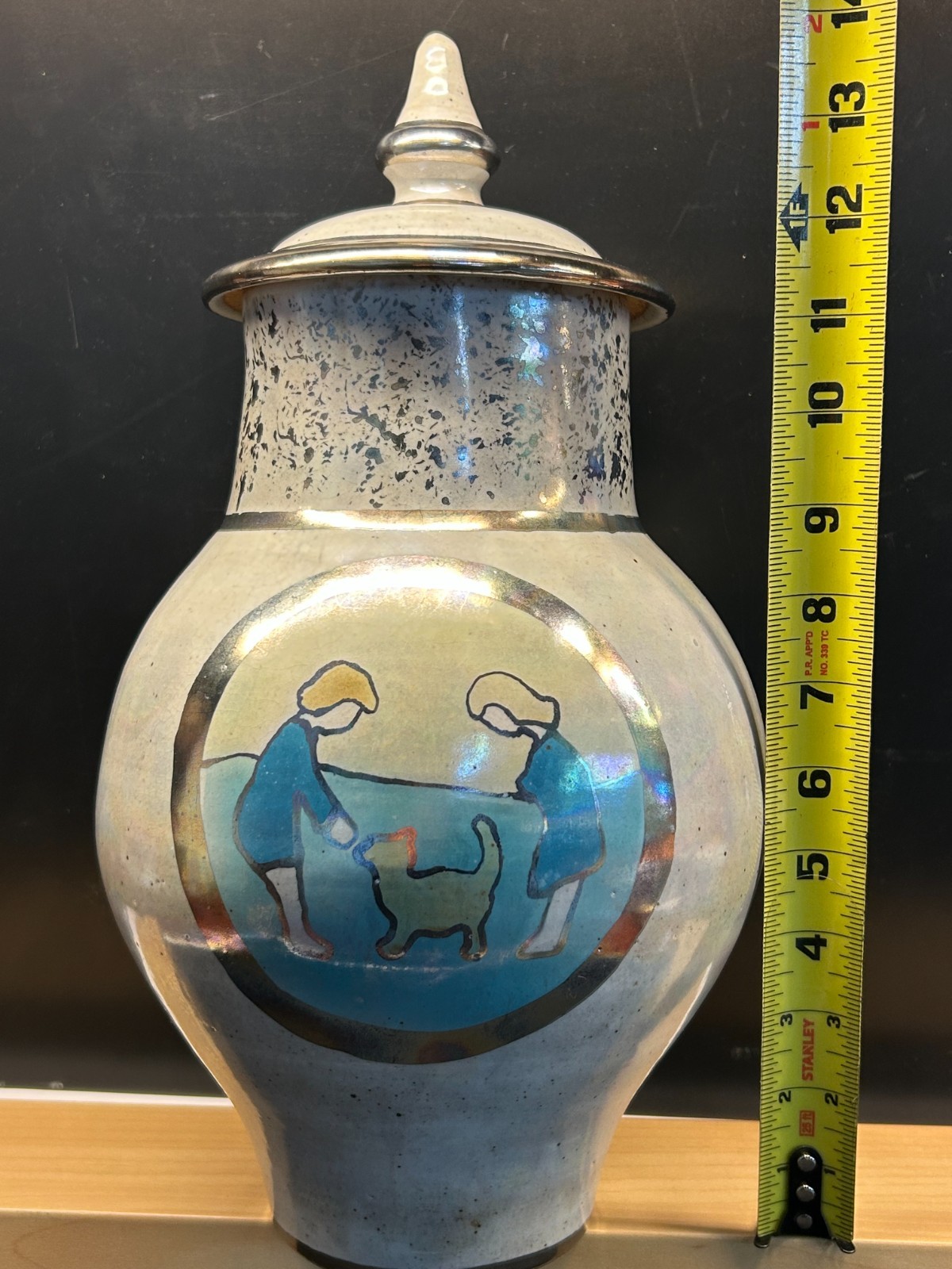 🔥Large Cremation Urn in Stoneware Pottery for Pet or Humans- Signed by Artist