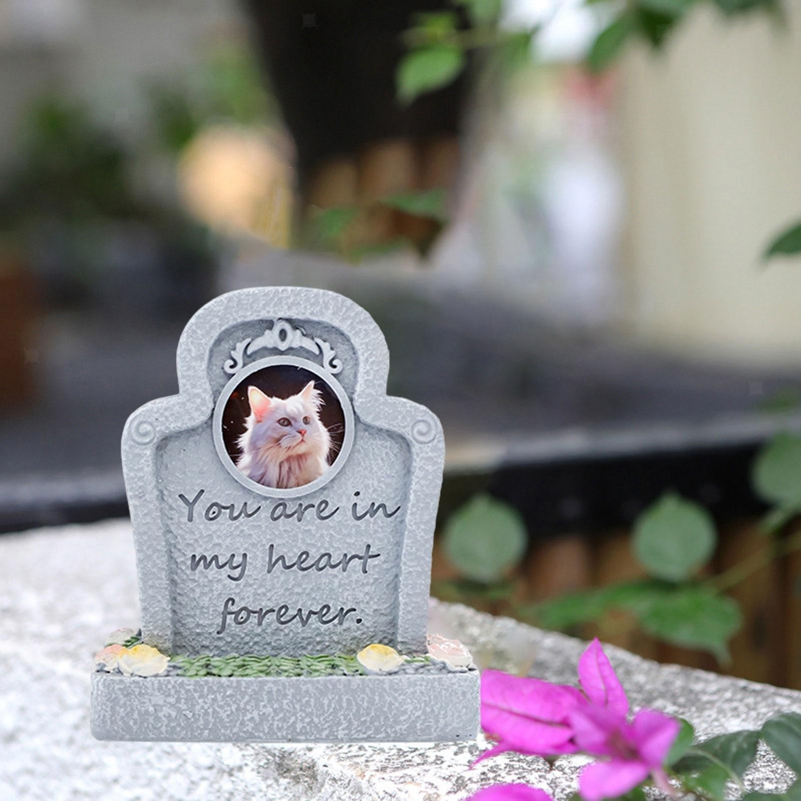 Monument for Memorial Pet Pet Tombstone Statue Loss of Pet Gift Cat Memorial