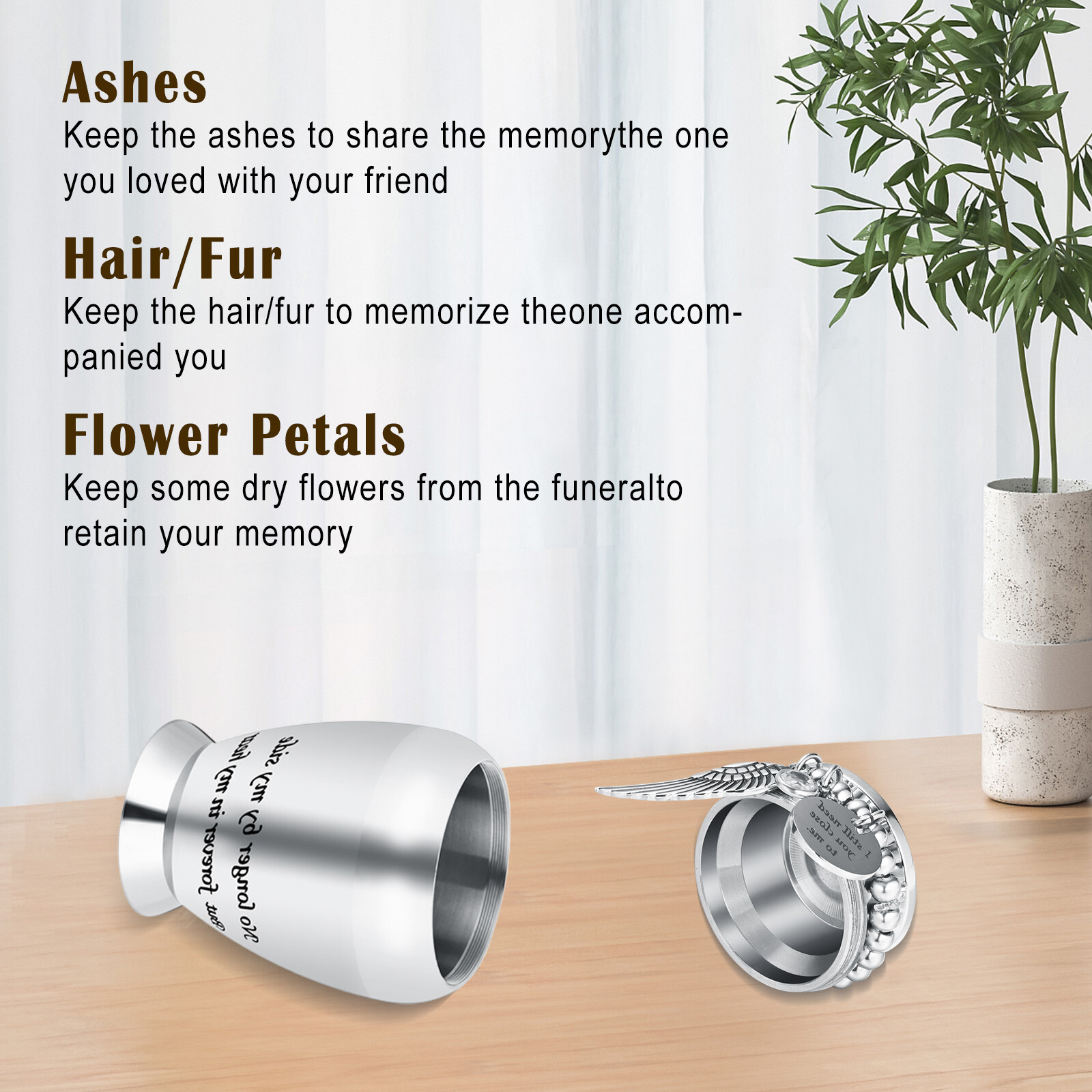 Memorials Cremation Urns for Human Ashes -Decorative Urn for Pet/Human Ashes Urn