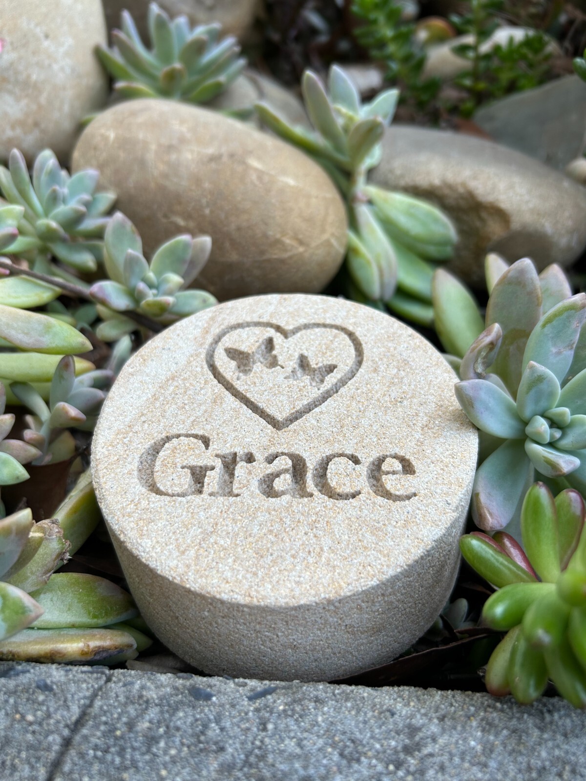 Memorial Keepsake – Personalised Sand stone