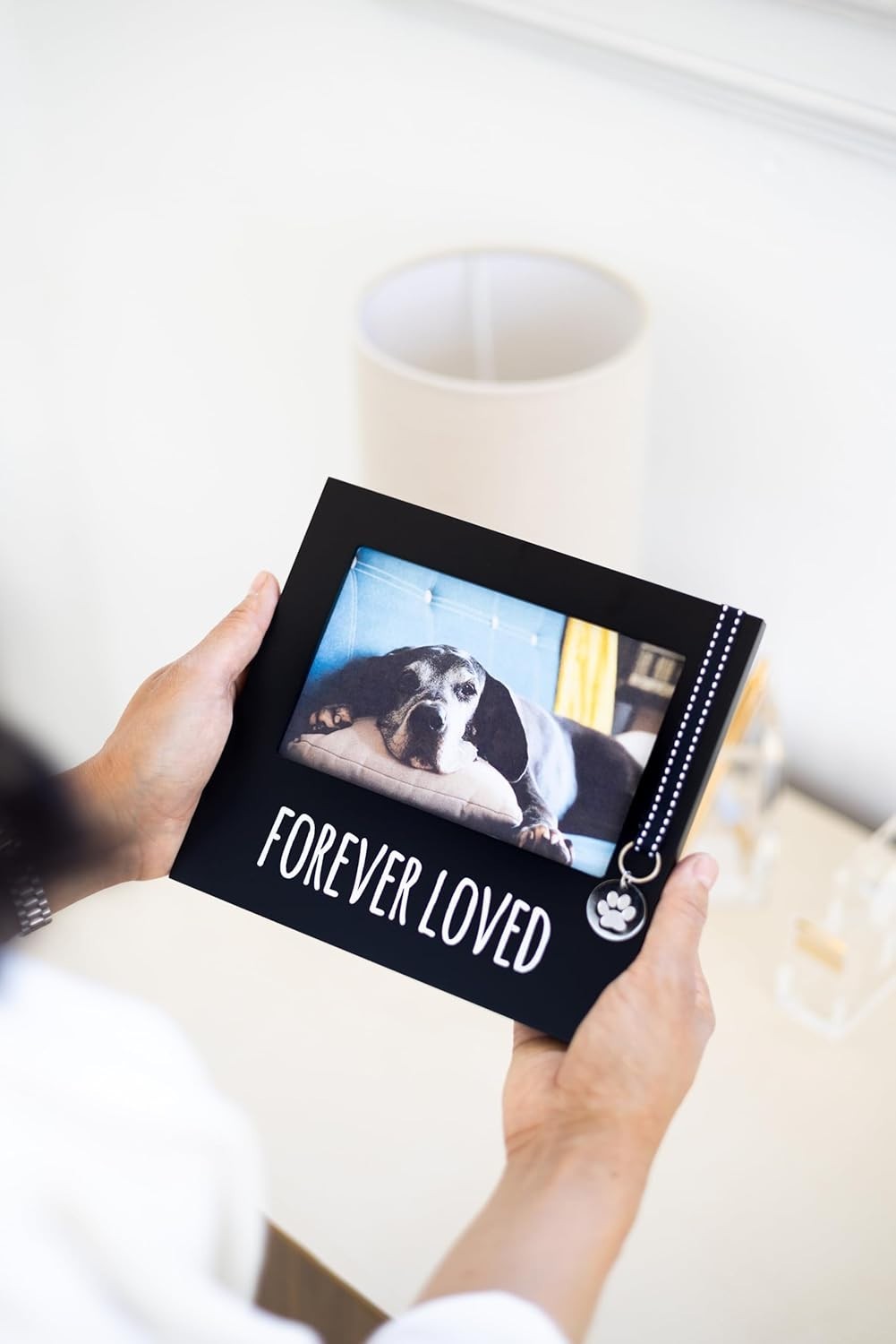 Dog Memorial Picture Frame, Pet Sentiment Memorial Gifts for Loss of Dog, Pet