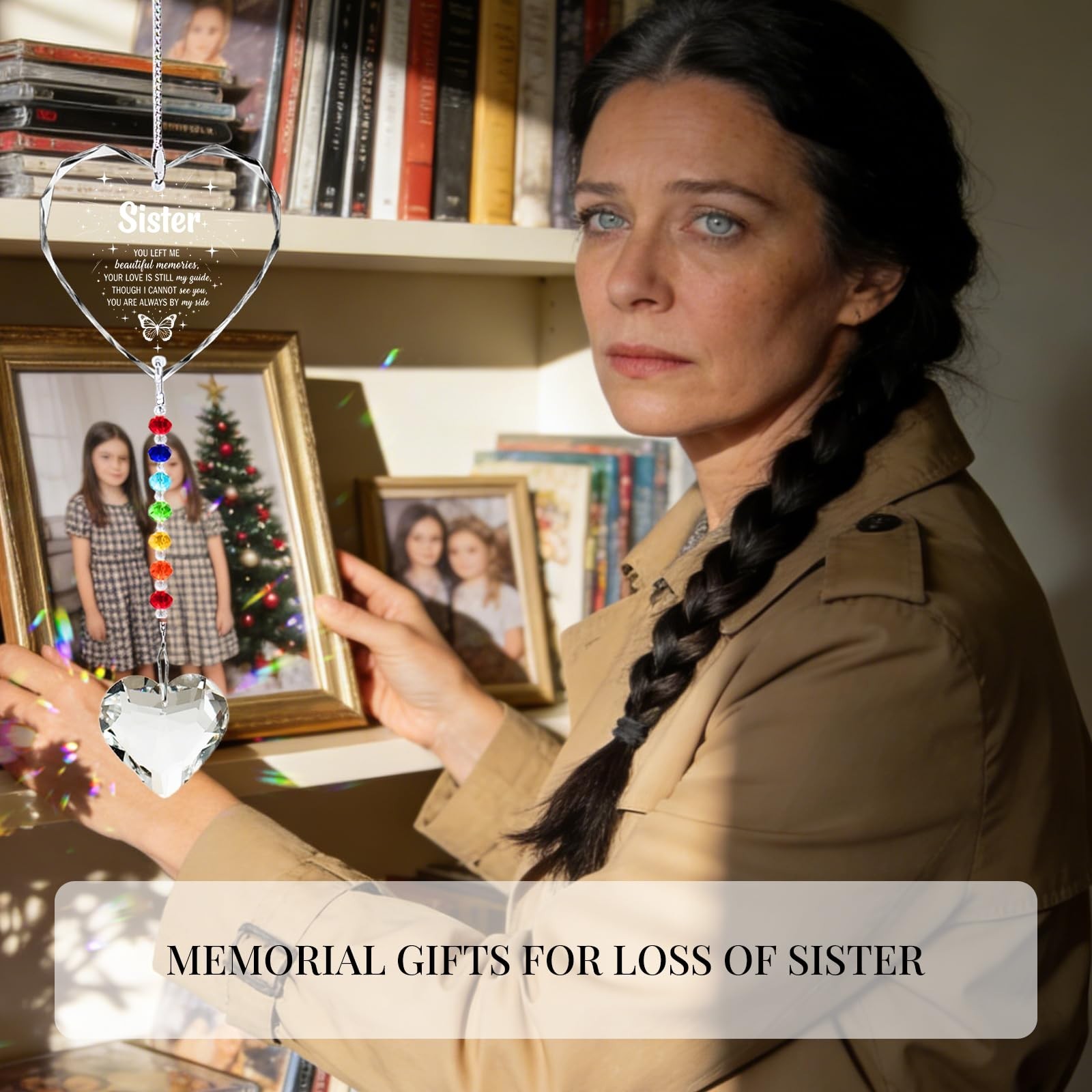 Memorial Gifts for Loss of Mom Dad Sister Husband Brother – Crystal Suncatche…