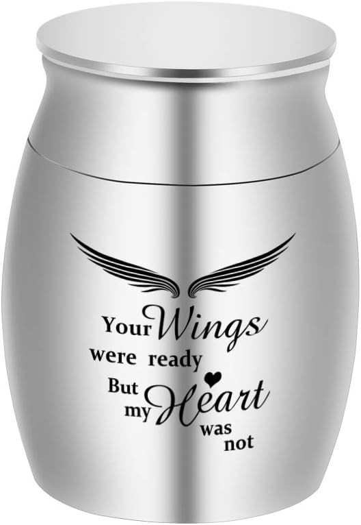 Dletay Small Keepsake Urn for Human Ashes – 1.57 Inch Mini Cremation Urn in