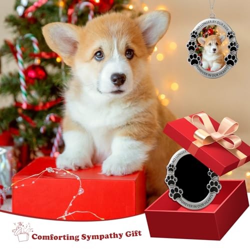 Pet Memorial Car Hanging Ornament – Photo Frame for Rearview Mirror Decor