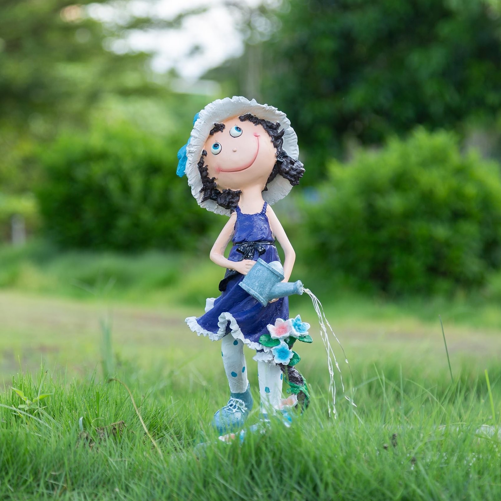 Decorative Garden Figurine,Resin Fairy Girl Garden Statue, Outdoor Statue for…