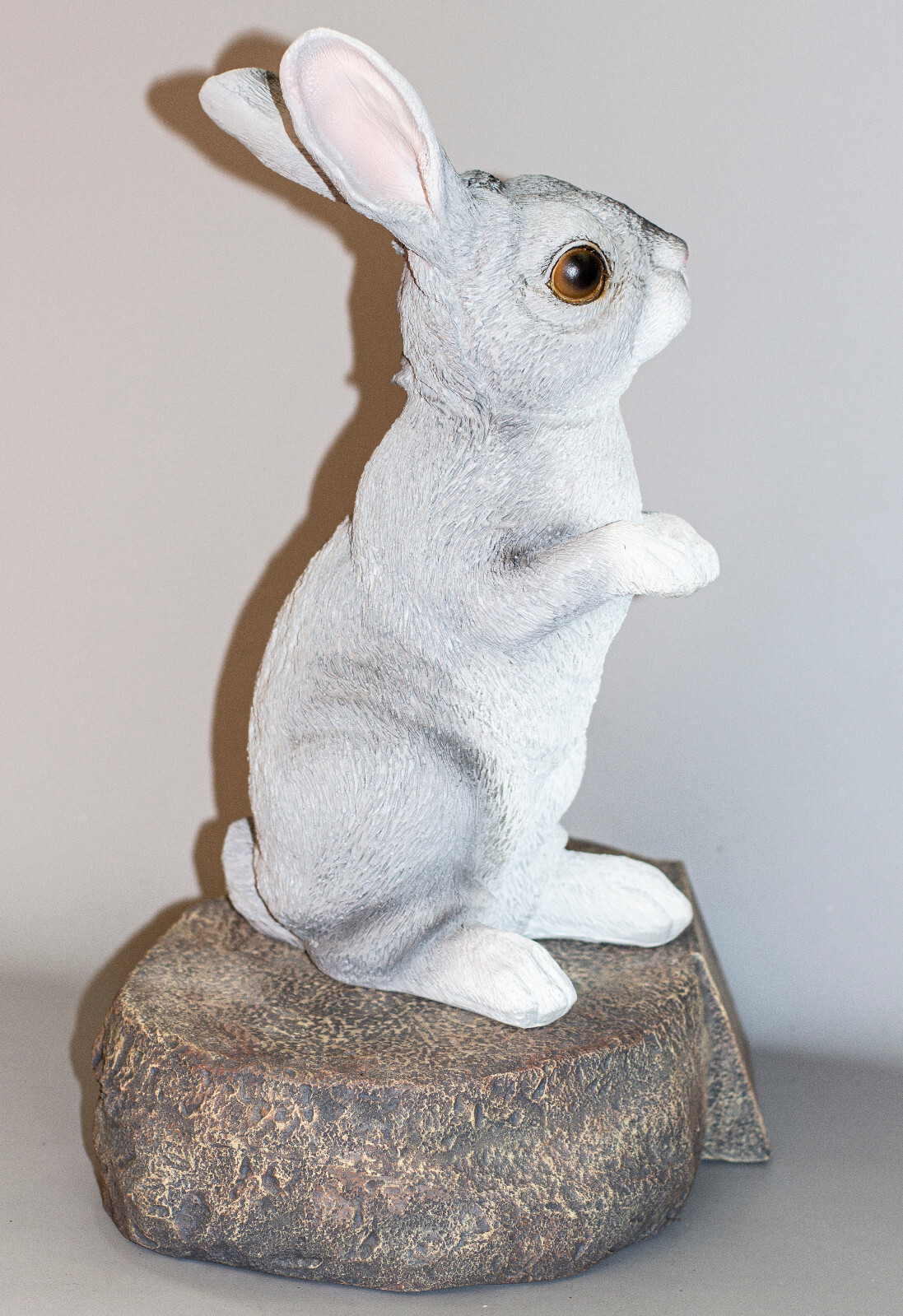 Animal Memorial Stone Bunny Rabbit Urn Pet Ashes Sculpture Grave Ornament Casket