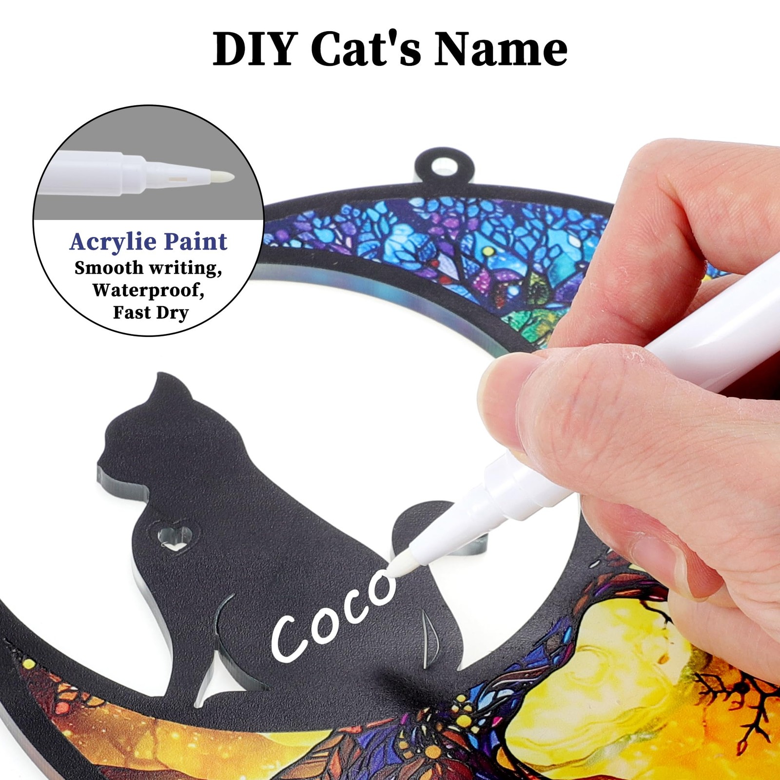 Cat Memorial Gifts, Sympathy Gift for Loss of Cats, Colorful