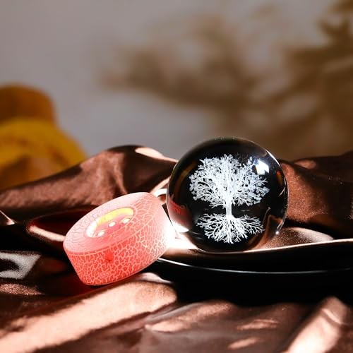 3D Tree of Life Gifts for Women – Crystals Ball Tree of Life 80mm-tree of life