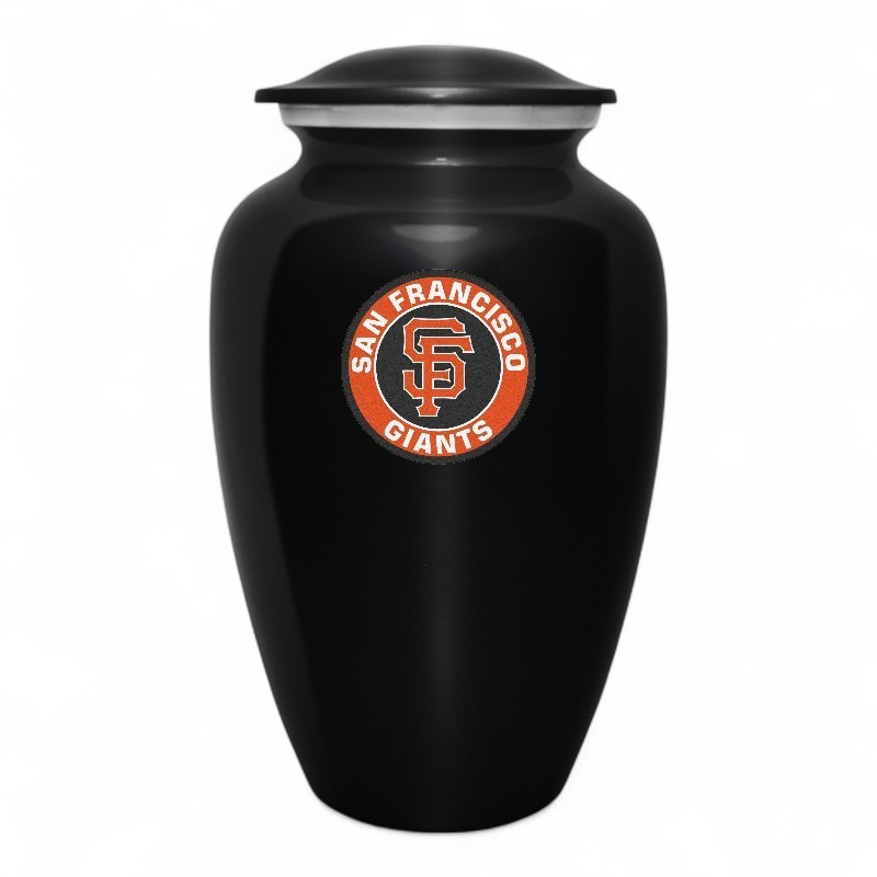 San Francisco Giants Baseball Theme Large Cremation Urn Adult Human Ashes w/Bag
