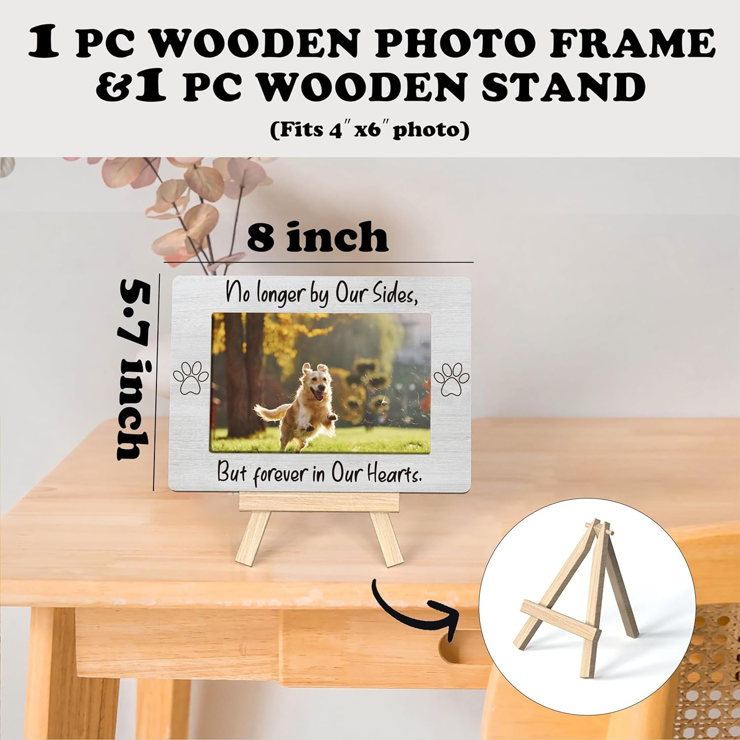 Pet Memorial Gifts, Picture Frame Gifts For Loss Of Dog Cat, Pet Picture Frame,