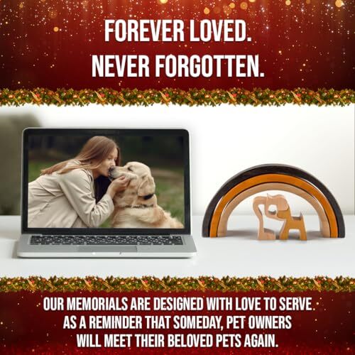 Rainbow Bridge Dog Memorial Gifts Cat Memorial Gifts – I’ll Meet You at The R…