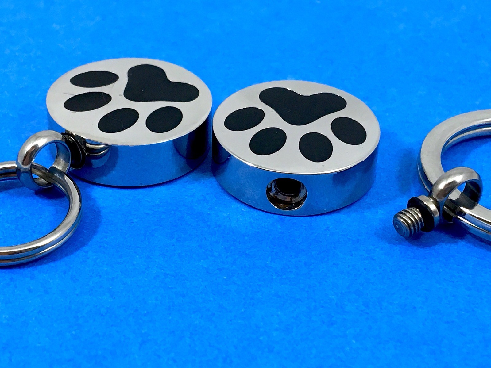 Paw Print Cremation Necklace Jewelry Pendant Urn for Ashes Pet Dog Cat Memorial