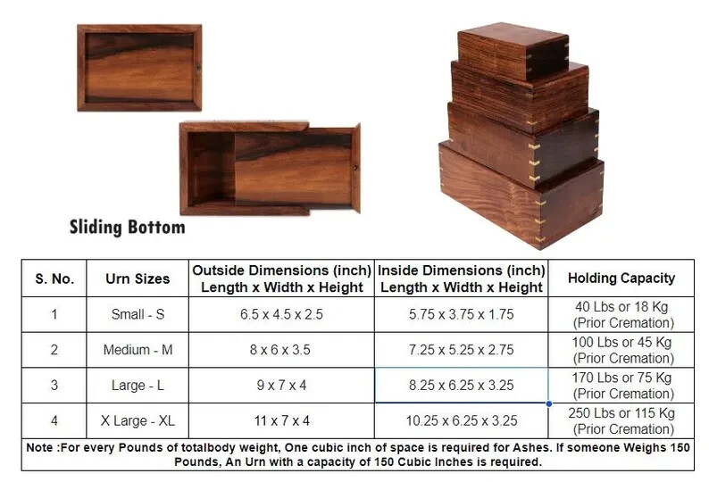 Pet Urn Custom Adult Cremation Keepsake Box Personalized Rosewood Tree of Life