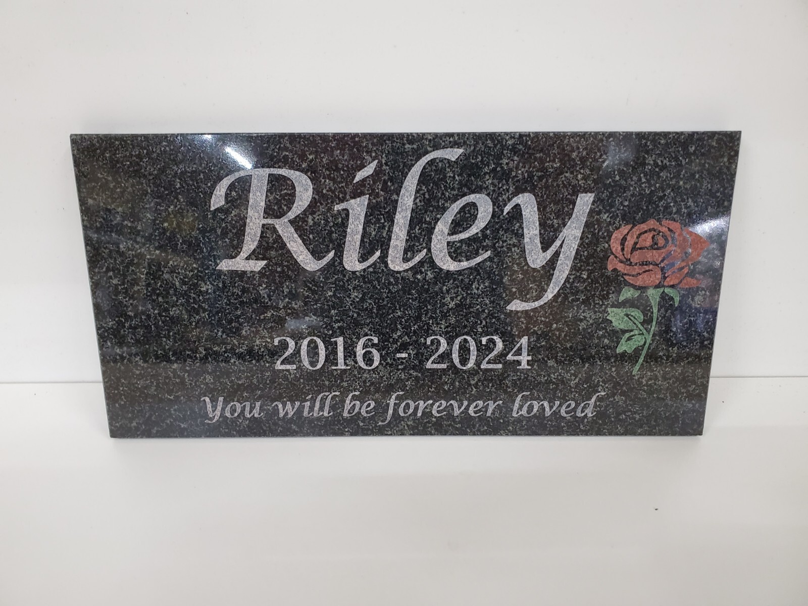 Memorial Headstone Grave Stone Plaque Marker Custom Loved Ones Pet Loss Gift t6