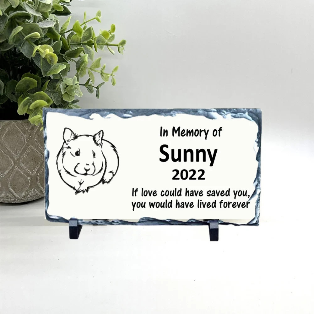 Guinea Pig Memorial – Personalized Pet Memorial Stone – Pet Loss sympathy Gift