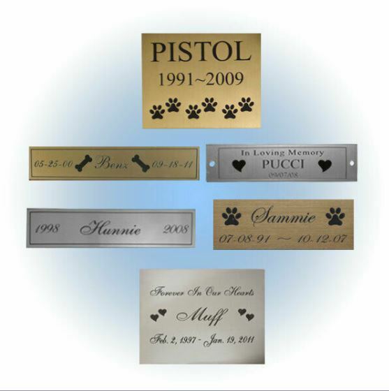 Custom Engraved Name Plate – Pet Loss Memorial – Made Your Way – Dog Cat Any Pet
