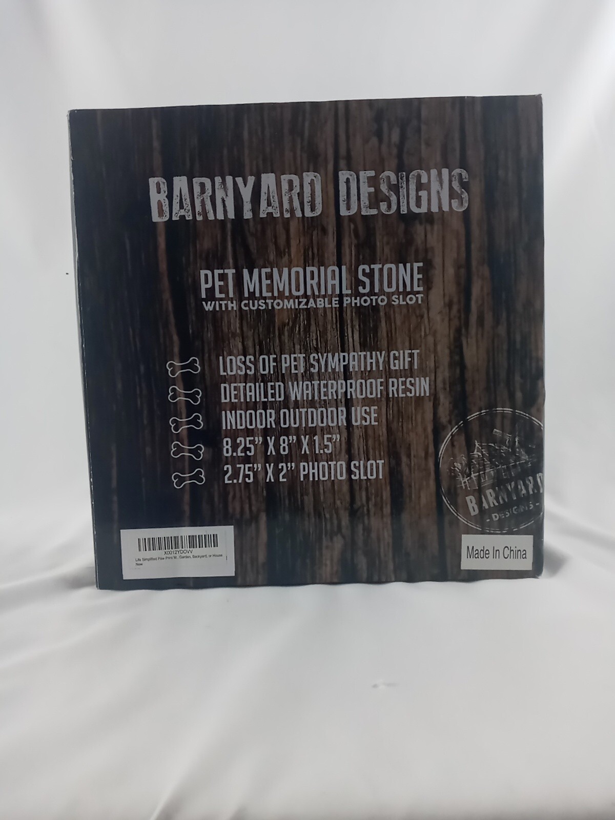Dog Memorial Head Stone Barnyard Designs Paw Print Pet Memorial Photo Frame
