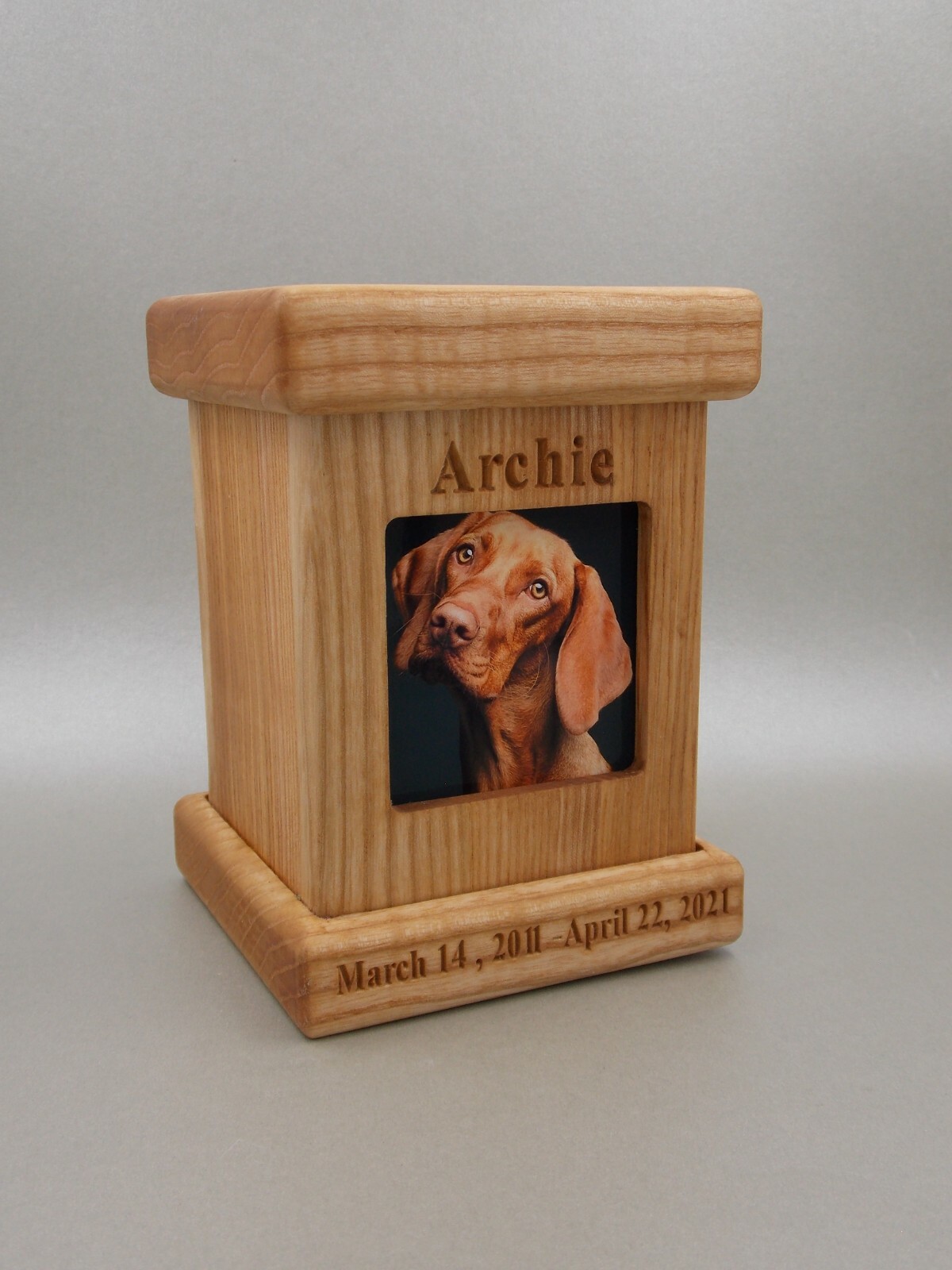 Pet memorial urn wooden cremation urns ashes for dog keepsake urn memorial box