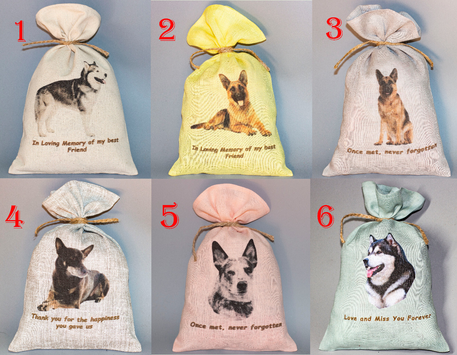 Shepherd Urn Pet Ashes Memorial Headstone Statue Dog Grave Plaque Keepsake Decor