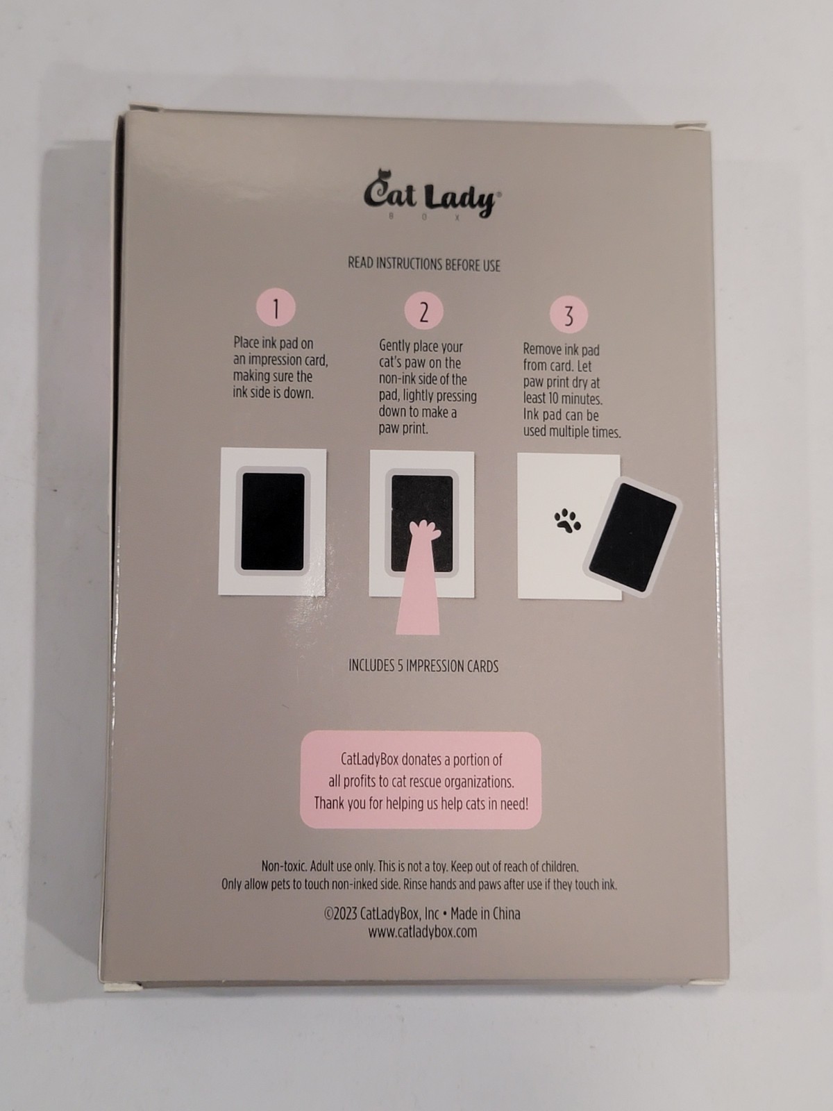 Paw Print Clean Touch Ink Pad – Pet Keepsake Kit for Small Dog or Cat Nose & Paw