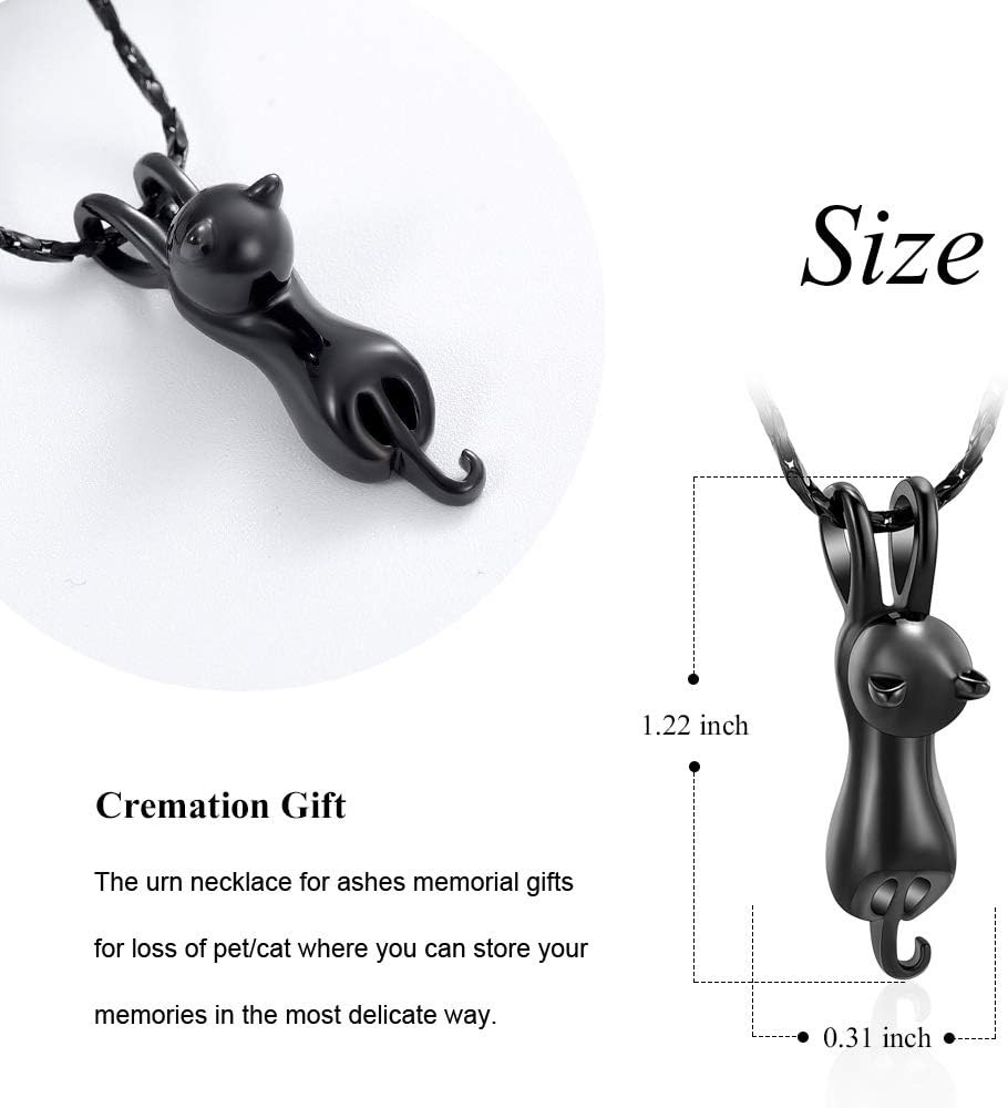 Pet Cremation Jewelry for Ashes Memorial Ash Jewelry Keepsake Cat Urn Pendants f