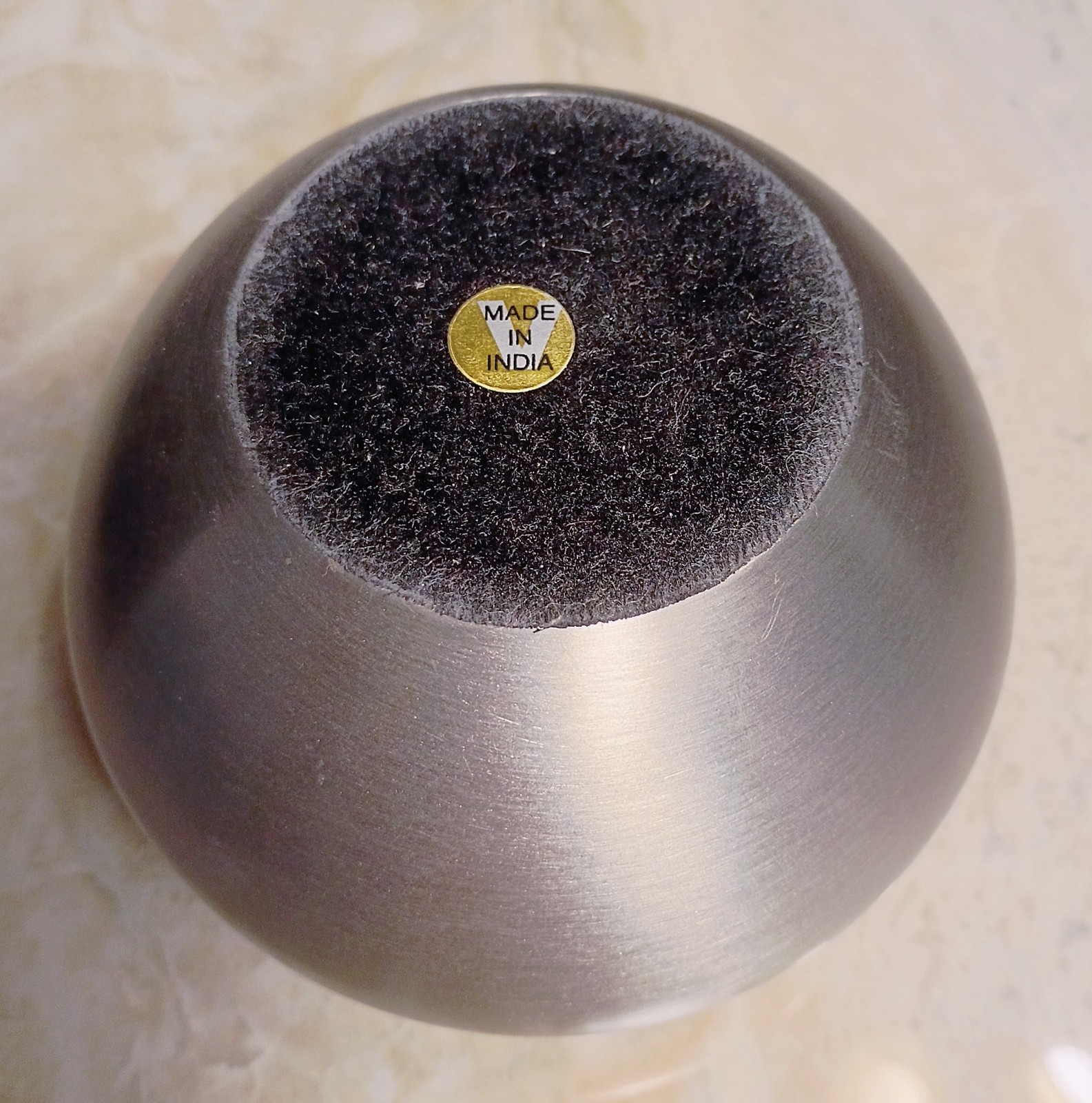 Steel & Brass Pawprint Design Pet Ashes Urn #2- Small, Heavy, Secure, Beautiful