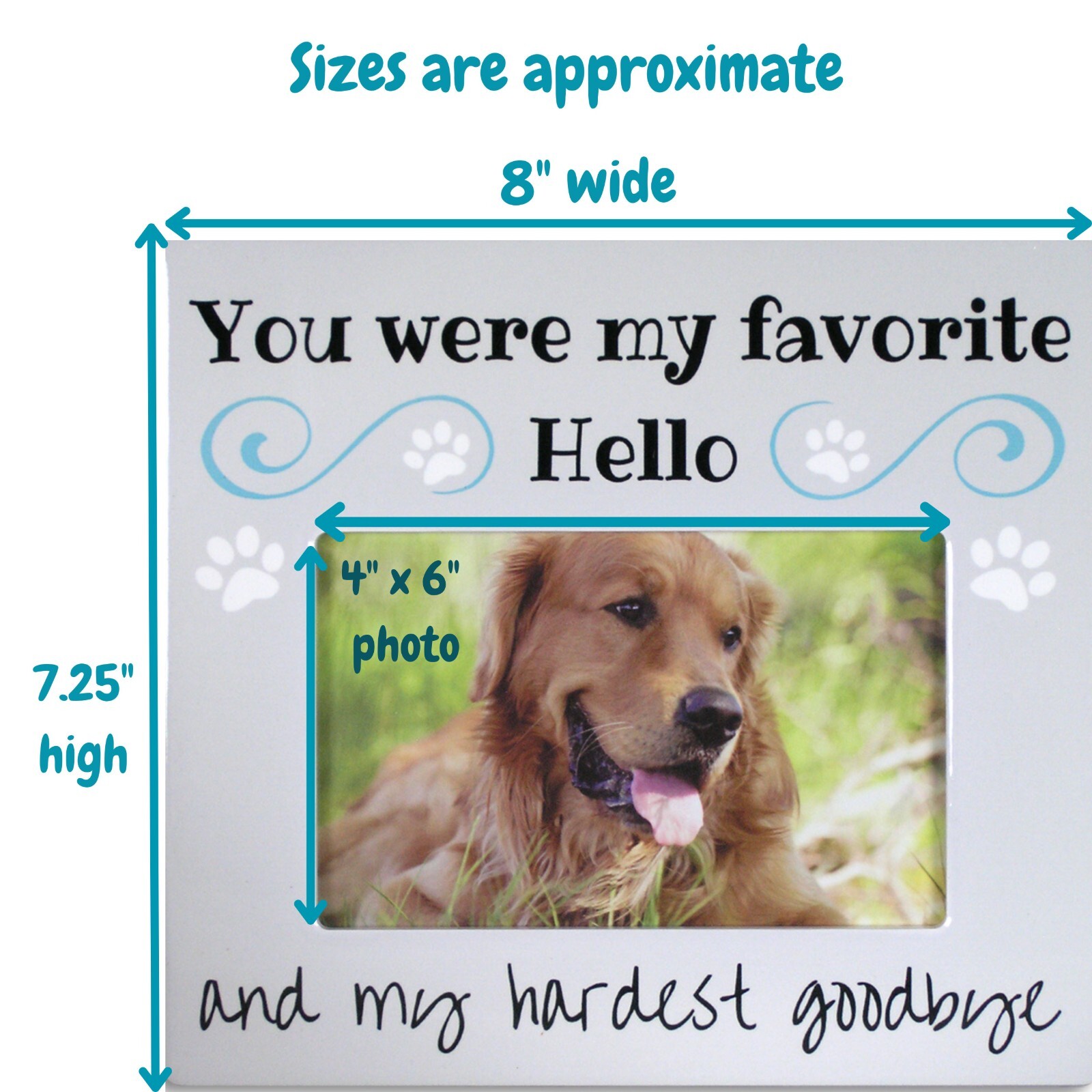 Pet Remembrance Gift – Pet Memorial Picture Frame -Bereavement Photo Frame #2355