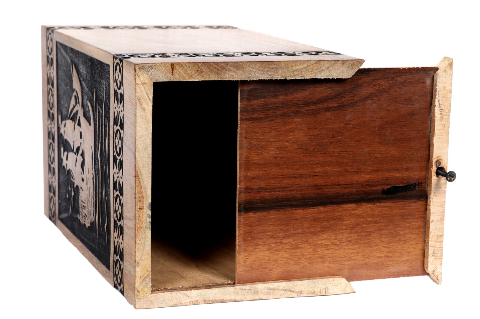 Cremation Urns for Human Ashes Adult Male Female, Wooden Urns Box Mango Wood