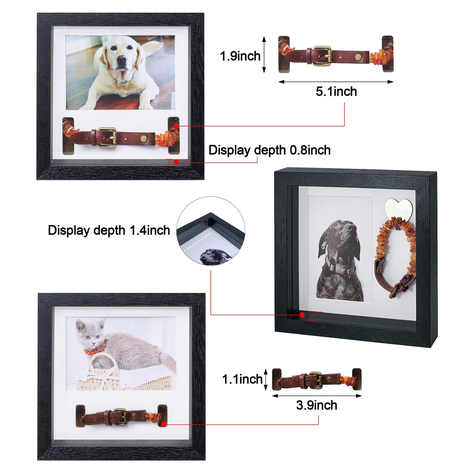 Pet Picture Frame Memorial – Dog Memorial Sentiment Frame for Loss of Dog Gif…