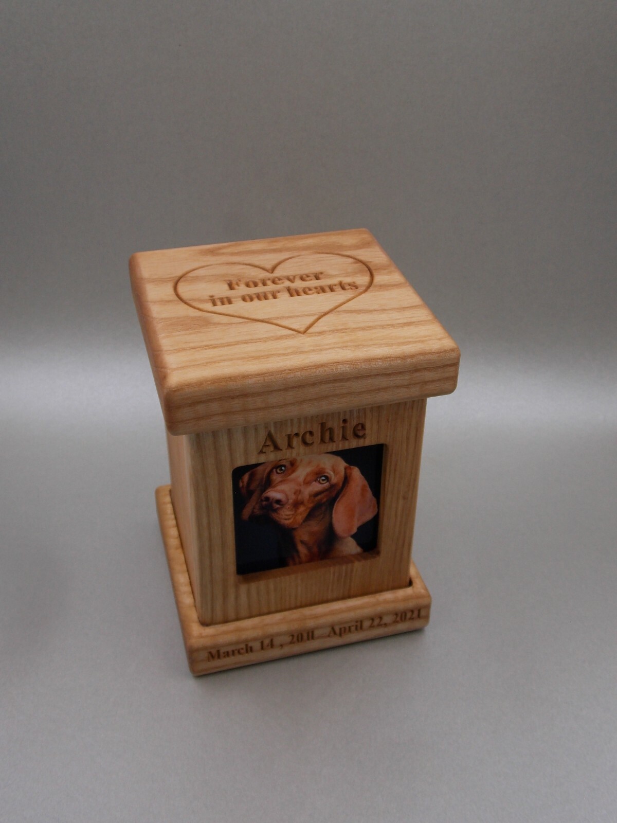 Pet memorial urn wooden cremation urns ashes for dog keepsake urn memorial box