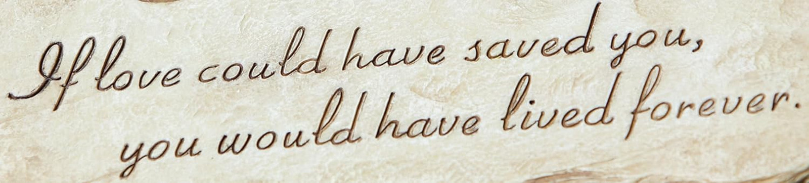 Pet Paw Print If Love Could Have Saved You Garden Memorial Stone | Outdoor Safe