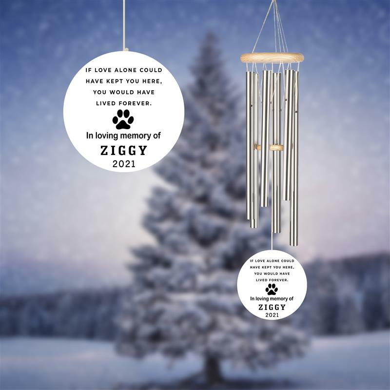 Pet Memorial Gifts Dog Memorial Wind Chime Memorial Gift for Loss of Dog