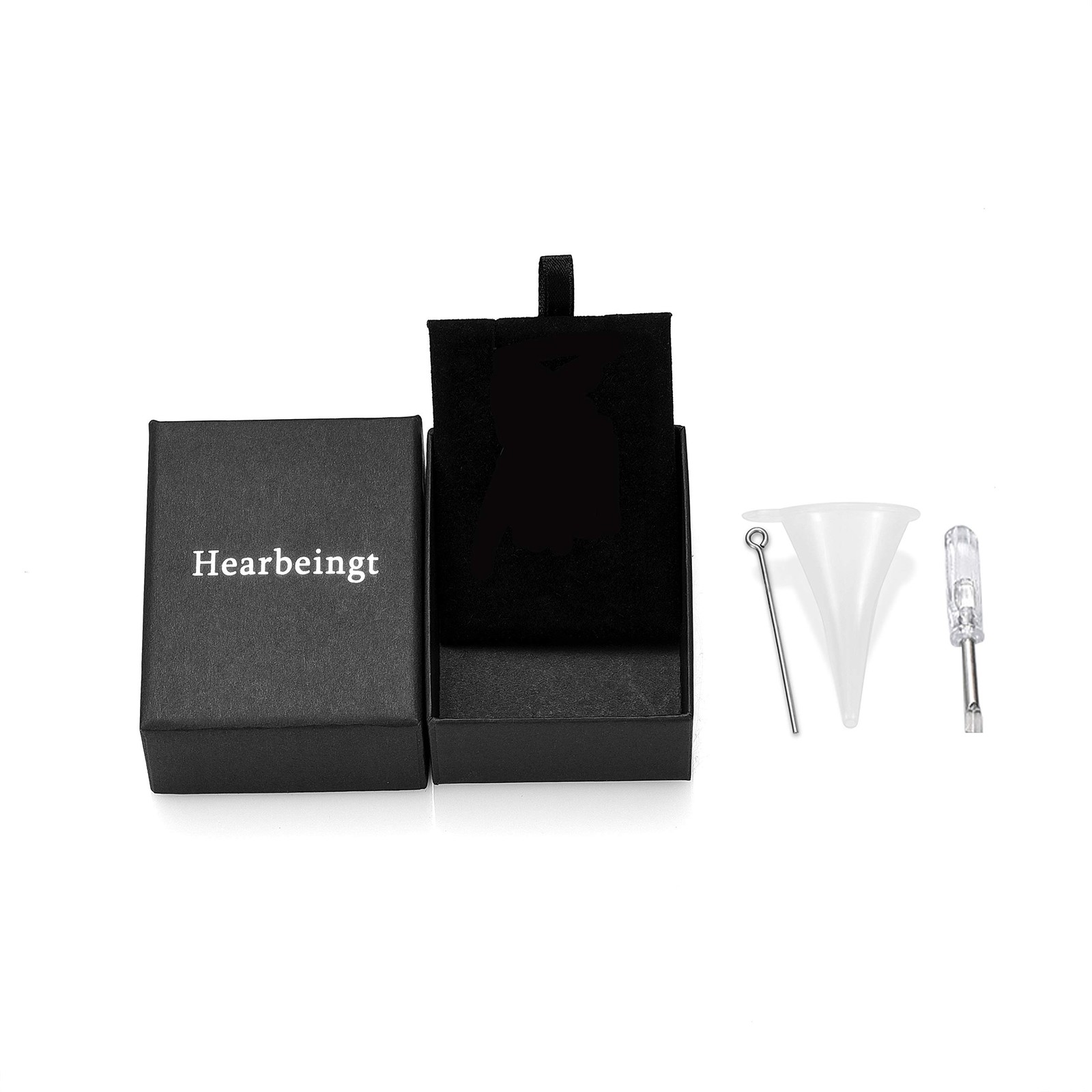 Hearbeingt Pet Cremation Jewelry For Ashes Urn Necklace Paw Print Pet Keepsake