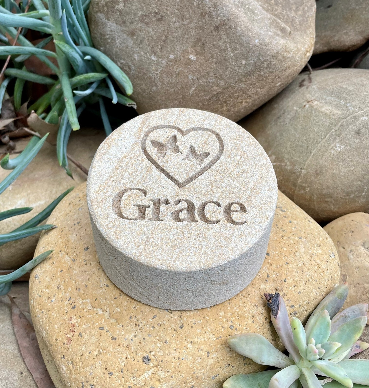 Memorial Keepsake – Personalised Sand stone
