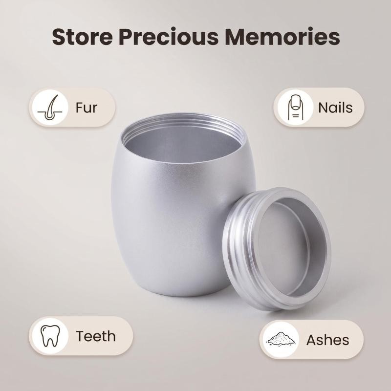 Mini Pet Urn for Dog & Cat Ashes – Brass Cremation Memorial Medium Urn New