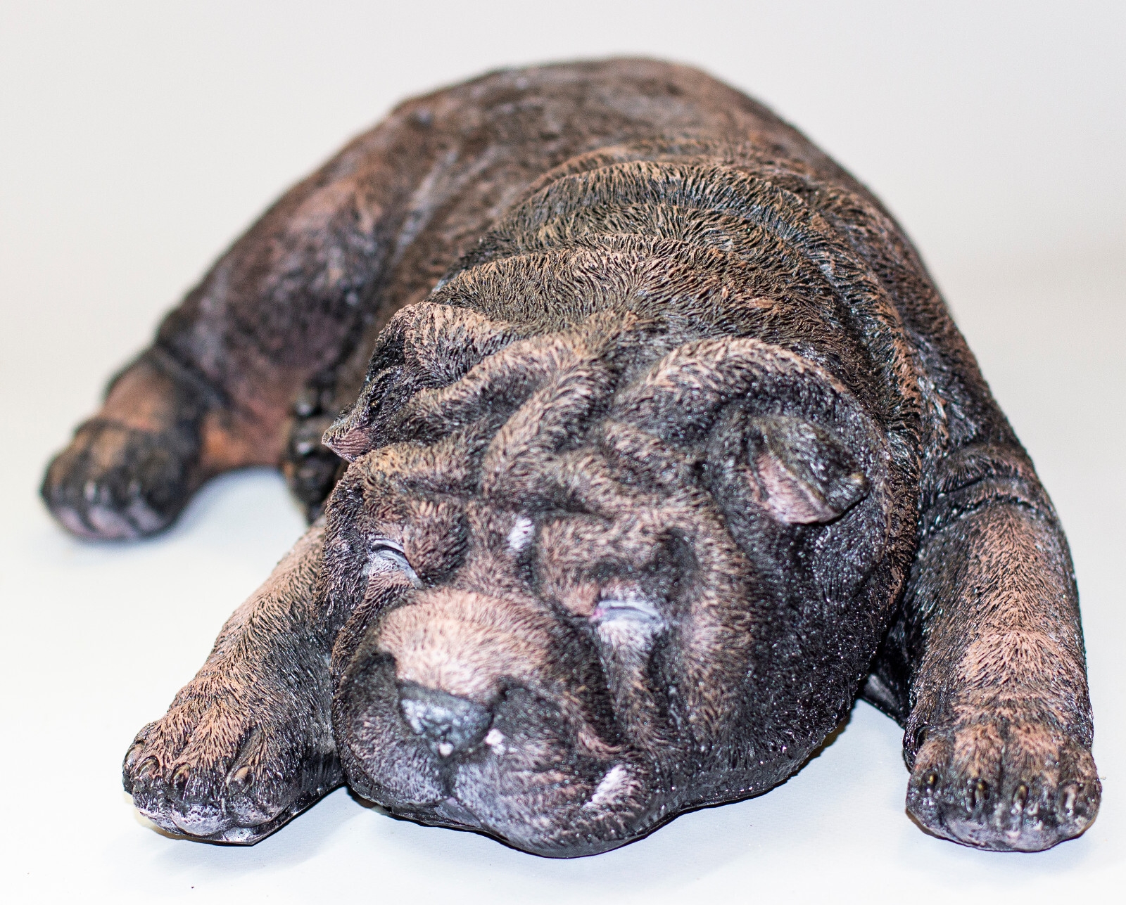 Shar Pei Urn Dog Ashes Memorial Statue Pet Grave Decoration Unique Sympathy Gift