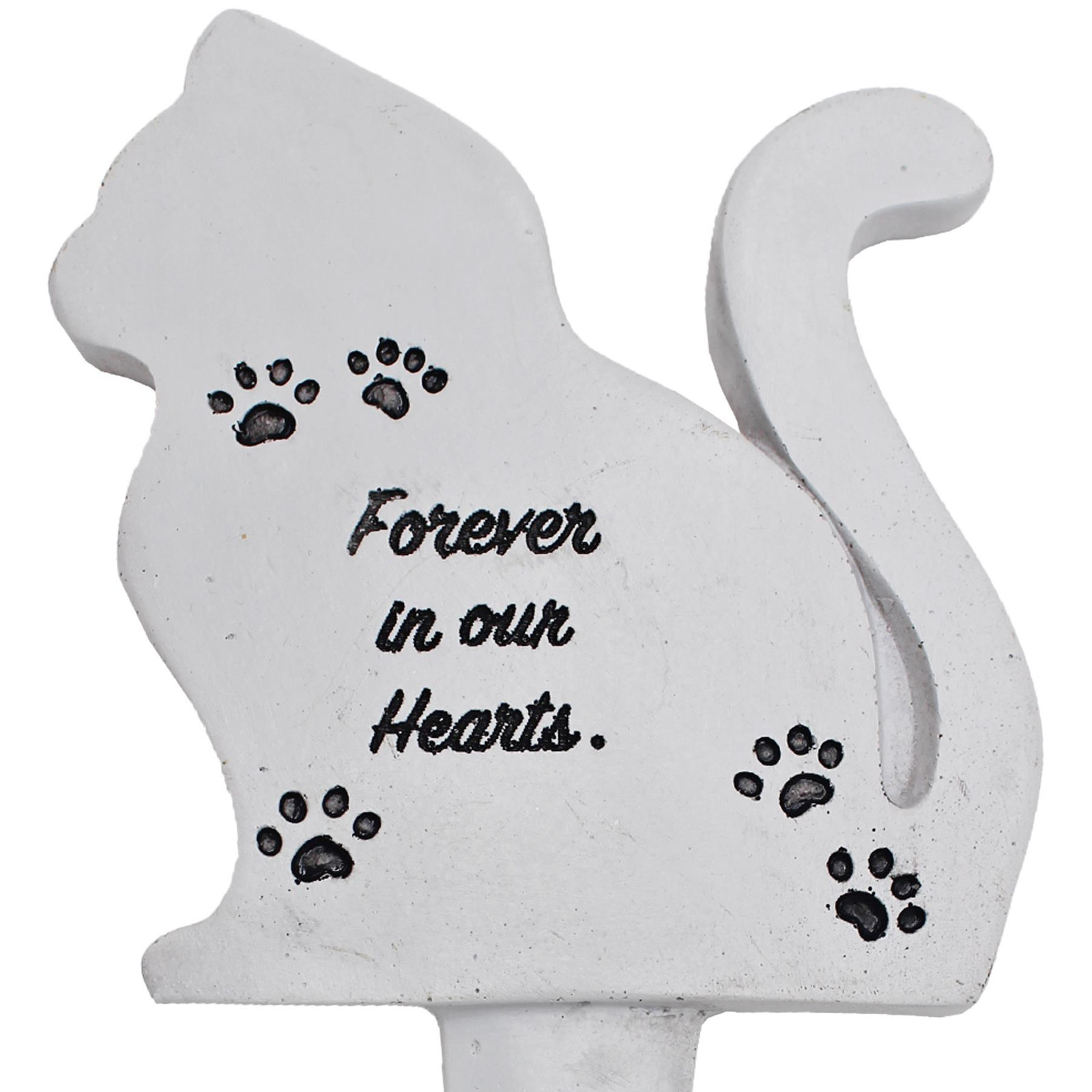 Memorial Graveside Pet Stake 20cm Grey Plaque – Cat