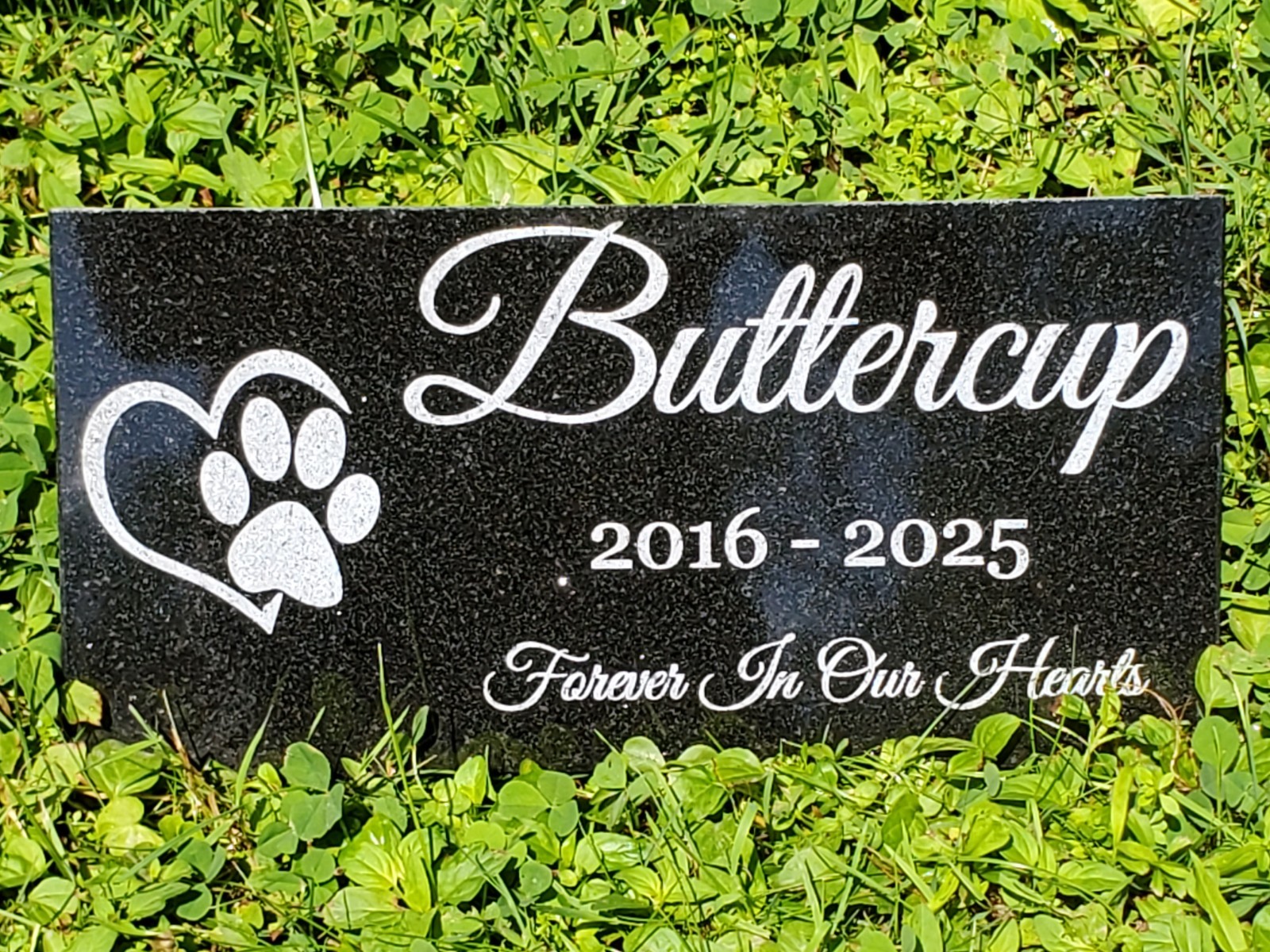 Pet Memorial Granite Stone Engraved Grave Marker Headstone Garden Plaque t14