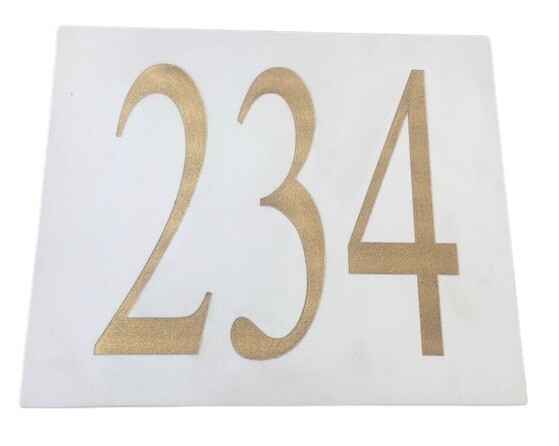 Personalized Marble sign 12″ x 10″ with golden letters