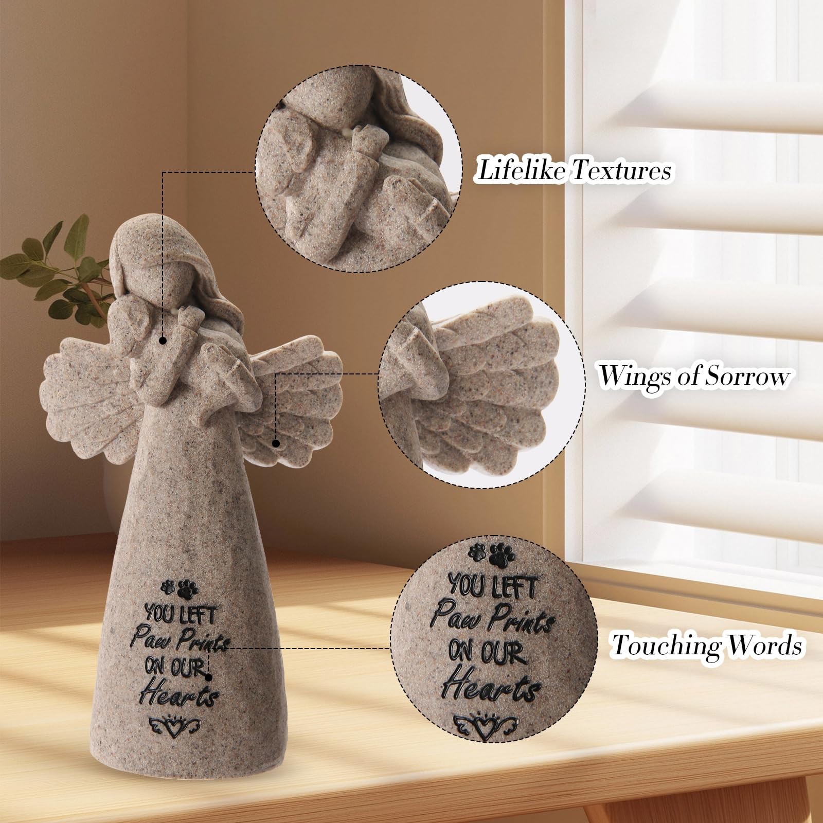 Dog Memorial Gifts – Sympathy Keepsake for Loss of Pet, Paw Print Remembrance, G