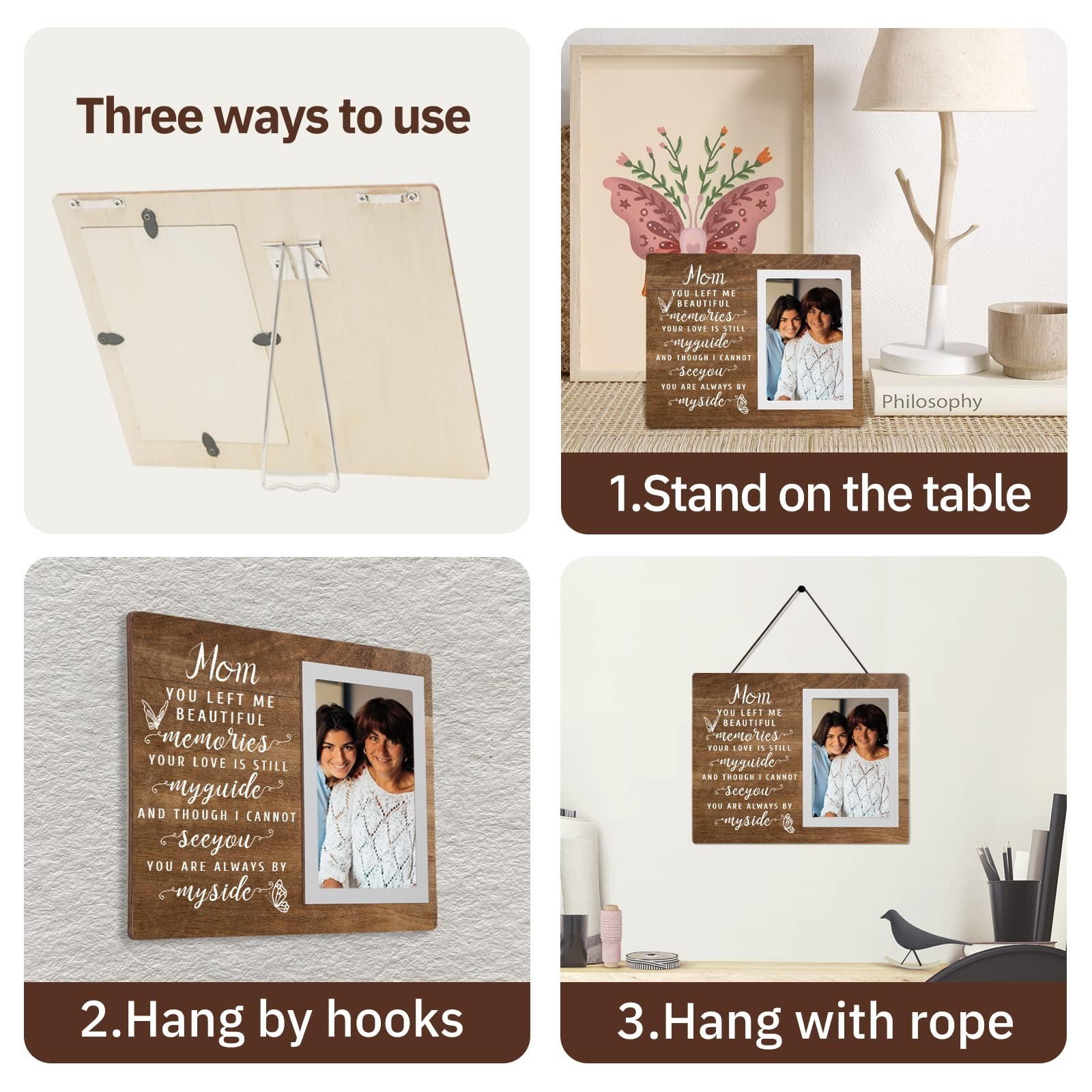 SteadStyle Memorial Gift for Loss of Mother – Memorial Picture Frames – Sympa…