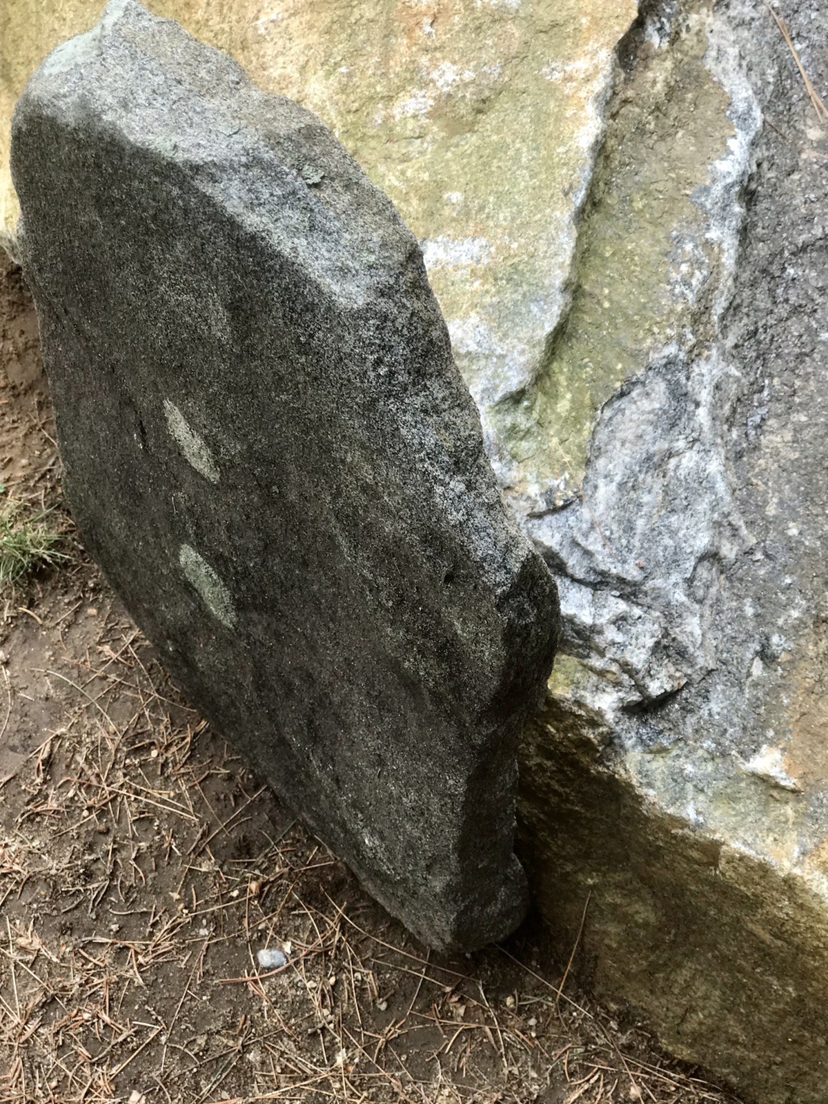 Natural Quartz Granite Stone Grave Marker Headstone Garden Pet Memorial Burial