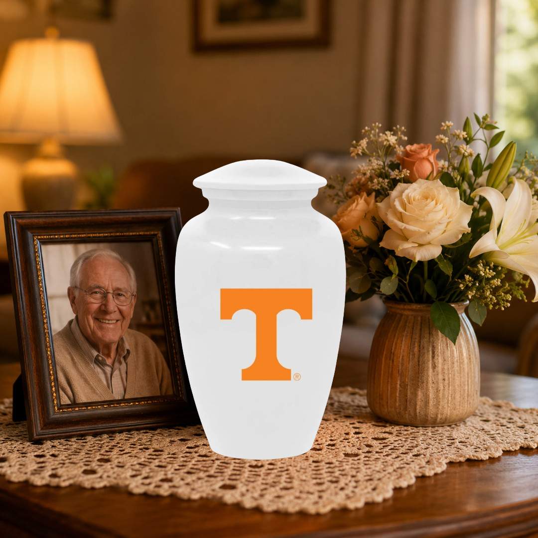 Personalized Tennessee Volunteers Cremation Urn – for Human Ashes Male Female