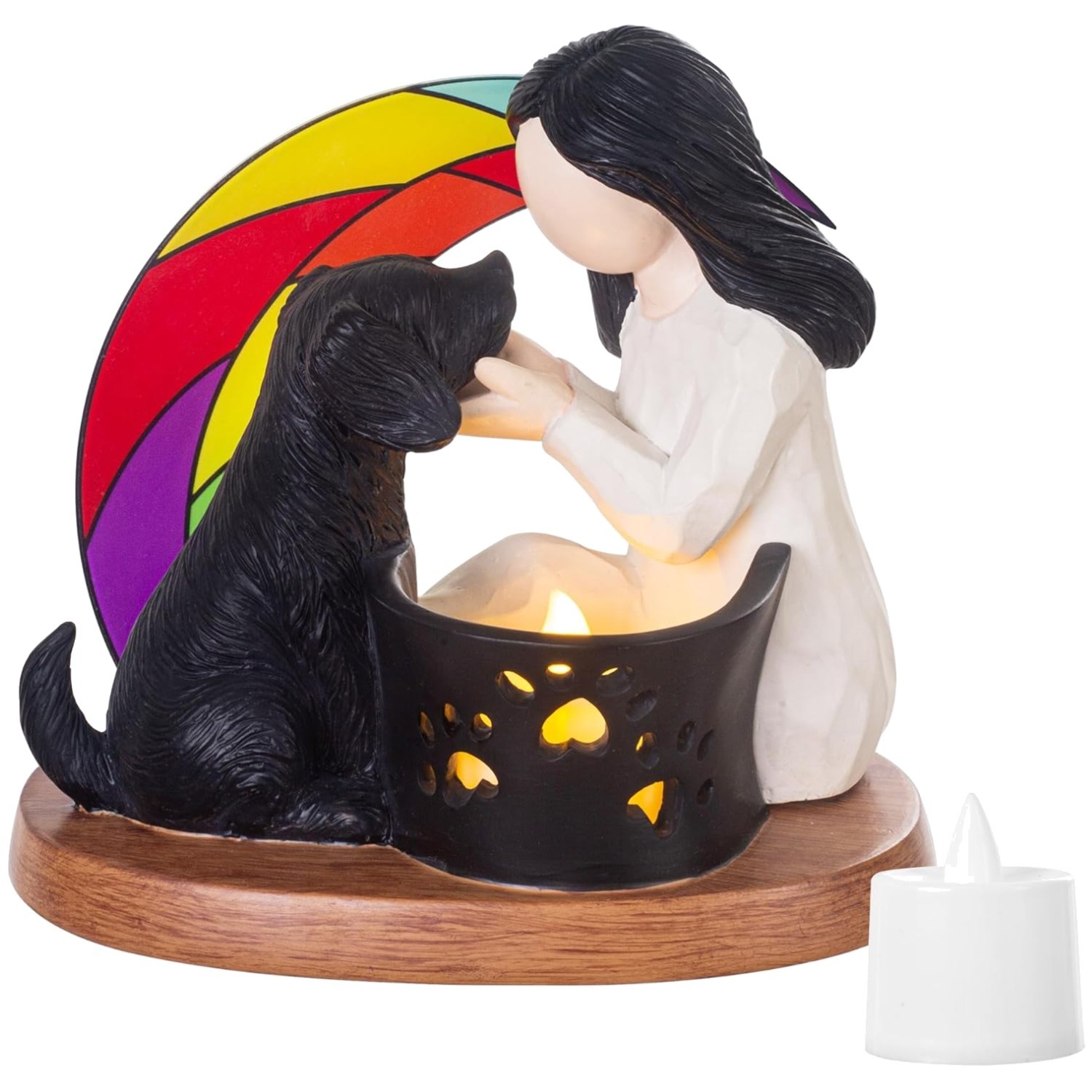 Heartfelt Dog Memorial Rainbow Bridge Figurine