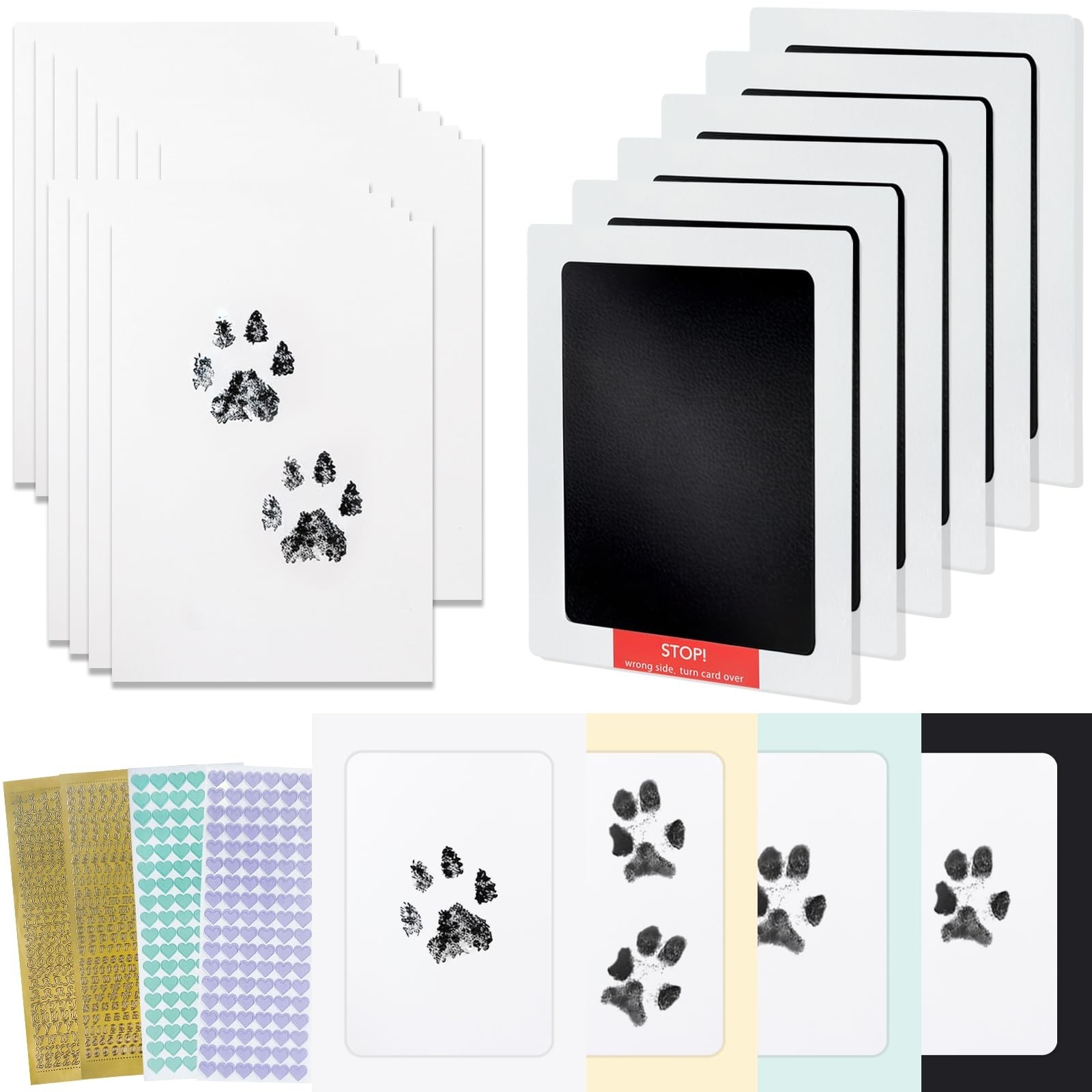 Tuhangcc Paw Print Clean Touch Ink Pad Kit for Dogs and Cats, Pet Owner Keeps…