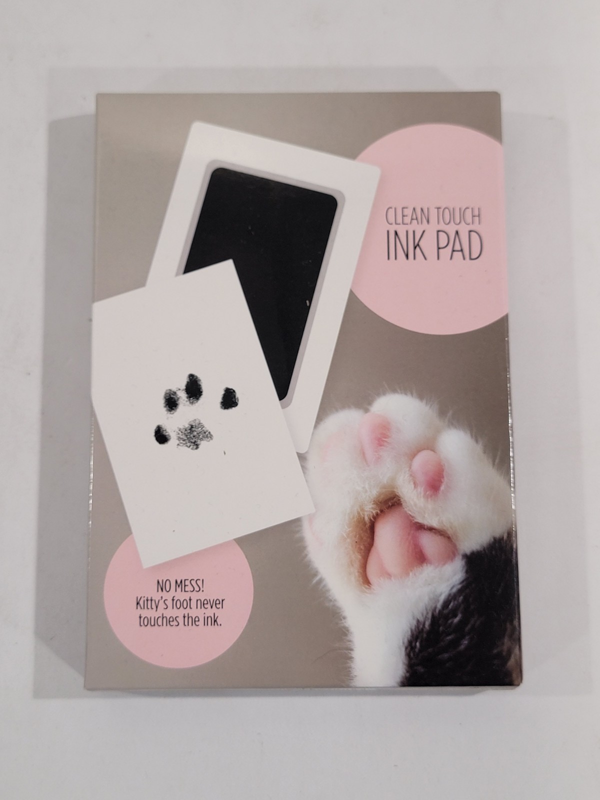 Paw Print Clean Touch Ink Pad – Pet Keepsake Kit for Small Dog or Cat Nose & Paw