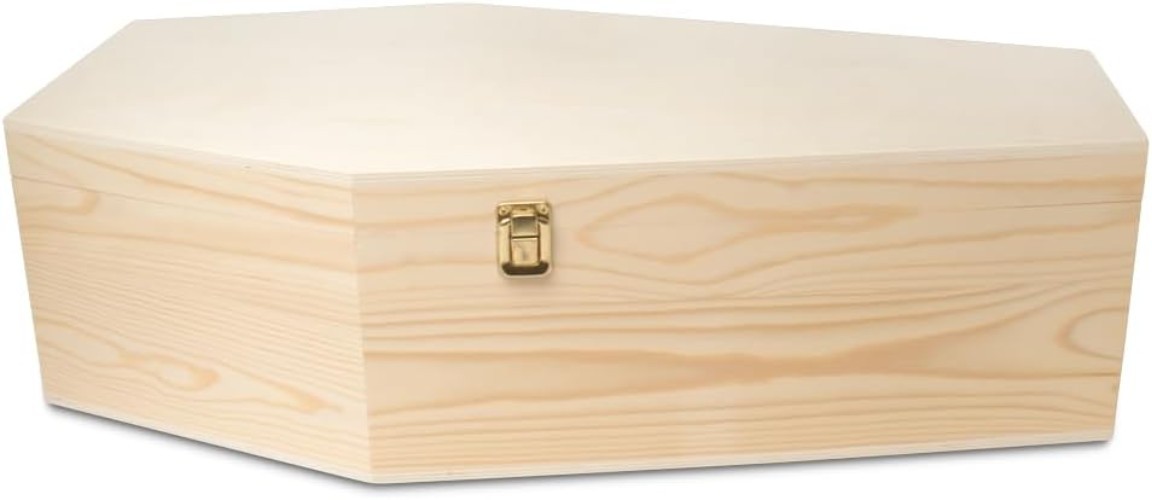 Pet Casket – 30″ Wooden Burial Box for Dogs and Cats, Strong and Safe Baltic Bir